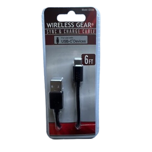 Wireless Gear Sync & Charge Cable 6 Ft