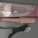 Ufree Automatic Rotating Curling Iron, 1 Inch Ceramic Curling Wand, 1-Click Hair Curler with 3 Heat & Timers, Anti-Scald Design, 1M Ionic Care, Dual Voltage for Travel Beach Waves, Rose Gold