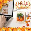 4Pcs Hello Fall Decorations for Home Thanksgiving Decor Desk Sign Gifts for Coworkers Friends I Love Fall Most Of All Thankful Blessed Plaque for Farmhouse Garden Yard Autumn Decor White Elephant Gift