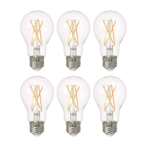SYLVANIA LED TruWave Natural Series A19 Light Bulb, 75W Equivalent, Efficient 11W, 1100 Lumens, Dimmable, Clear, 2700K, Soft White - (Pack of 5) (40807)