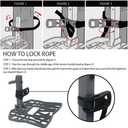 Aluminum Tree Saddle Hunting Platform Tree Saddle Hunting System for Tree Stand Hunting, 16*15 Inch