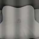 DONAMA Cervical Pillow for Neck and Shoulder,Contour Memory Foam Pillow,Ergonomic Neck Support Pillow for Side Back Stomach Sleepers with Pillowcase (Queen Size 24.8"Lx14.96"Wx5.51"H, Light Grey)