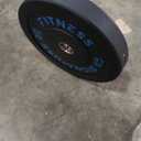 Fitvids 2" Olympic Bumper Plate Weight Plates with Steel Hub, 45LB, Pair