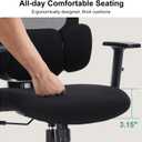 Office Chair Ergonomic Desk Chairs with Adjustable Lumbar Support & Headrest, Mesh High Back Home Office Desk Chairs with Adjustable Height Armrests, Comfy Swivel Task Computer Chair