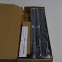 Heavy Duty Curtain Rods for Windows 66 to 120 Inch,1 Inch Adjustable Black Curtain Rod with Easy Installation and Modern Design,Decorative Long Drapery Rods with Metal Finials (A1,Black,30-120")