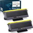 Compatible Toner Cartridge Replacement for Brother TN650 TN-650 TN580 TN-620, HL-5370DW HL-5250DN HL-5340D HL-5240 MFC-8480DN MFC-8860DN MFC-8890DW (High Yield, Black, 2-Pack)