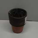 Delxo 50Pcs 6" Reusable Plastic Nursery Pots, Waterproof Planter Pots with Drain Holes, Indoor Seedling Starter Pots for Plants, Gardening, Red