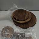 AceOrbit 3 Pcs Round Wood Cake Stand Set Beaded Wooden Rustic Farmhouse Cupcake Pedestal Stand 8/10/12 Inch Dessert Display Serving Tray for Wedding Birthday Decoration Party Restaurants