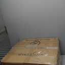 Office Chair, Criss Cross Legged Office Desk Chairs with Wheels, PU Leather Adjustable Wide Swivel Walnut Task Chair with Linen Fabric, Ergonomic Mid Back Computer Chair for Meeting Room, Home (Black Linen and Wooden Frame)