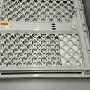 MYPET Universal Pet Gate: 26 - 42 Wide Dog Gate for Doorways with Pressure Fit or Swinging Door Hardware Mounting Types Included: 26" Tall; Gray