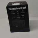 Heated Lunch Box,120W Electric Lunch Box for Adults with 1.5L 304 Stainless Steel Container, 12V/24V/110V Lonchera Elctrica Porttil for Travel,Work,Car,Truck (Pure Black, 1.5L x 4)