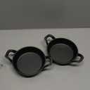 DVK Small Cast Iron Skillet Round Frying Shrimp Pan Set Suitable for kitchen, Indoor and Outdoor Picnics (2, 6In)