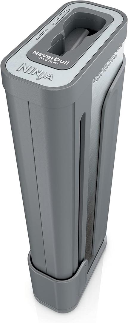 Ninja K31300 Foodi NeverDull System Knife Sharpener, Stainless Steel, Gray (1 count)