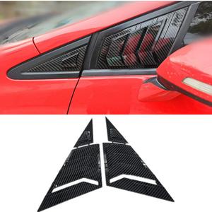 Window Louvers for 9th Gen Honda Civic Sedan 2012 2013 2014 2015 Front Side Window Louvers Air Vent Shades Panel Cover Auto Exterior Decoration AccessoriesFront Side Carbon Fiber