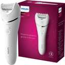 Philips Series 8000 Wet and Dry Epilator for Legs and Body, Includes 3 Accessories, 2hrs Charge + Quick Charge, 2 Speed Settings, BRE700/00