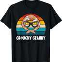 Grouchy Granny Funny Retro Vintage T-Shirt, S
