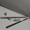 Ivilon Drapery Window Curtain Rod - End Cap Style Design 1 Inch Pole. 72 to 144 Inch Color Black