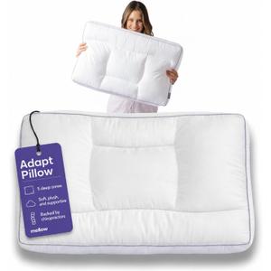 Mellow Adapt Pillow for Sleeping – 5-Zone Ergonomic Support, Washable