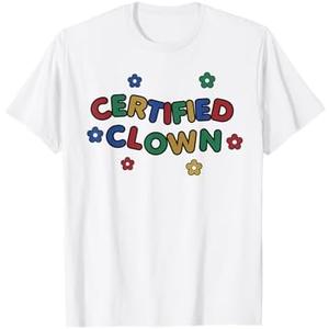 Certified Clown Kidcore Clowncore Weirdcore Aesthetic T-Shirt, Size M Certified Clown Kidcore Clowncore Weirdcore Aesthetic T-Shirt, Size M