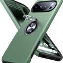 JAME for Google Pixel 10 Case/Pixel 10 Pro Case, Slim Fit Military Grade Shockproof Cover with Metal Ring Holder Stand Kickstand Protective Phone Case for Google Pixel 10/10 Pro 6.3", Alpine Green