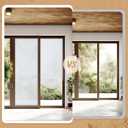 Threehoney 9 Pcs 35 x 110 Inches Temporary Blinds for Indoor Windows No Tools Cut to Size Fabric Paper Pleated Shades Adhesive Privacy Blinds for French Door Sliding Door Light(White)