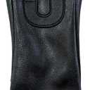 Golf Club Covers  Blackout Leather Driver Headcover, Fairway Wood, 3 Wood, Hybrid, Fits Mallet Blade Putter Head Covers Alignment Stick Cover