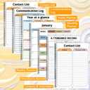 Teacher Planner Book for Yearly, Weekly & Monthly Lesson Planner, January-December Yearly Planner A4 Size with Checklist, Notes, School Teacher Supplies for Classroom Organization - Oil Painting