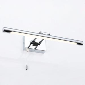 Bar LED Modern Bathroom Vanity Light 5W - Bathroom Lighting Fixture Over Mirror Lamp Chrome Finished Wall Sconces Make Up Vanity Light Fixtures with Pull Chain Switch On/Off, 13.77" 6000K