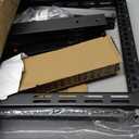 Tecmojo 6U Wall Mount Rack, Wall Mount Network Rack 24.8in Depth, Open Frame Server Rack for 19in IT/AV/Data/Home Equipment, Black