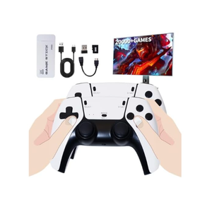 Retro Gaming Console Stick – Plug & Play Video Game Stick with 20,000+ Classic Games, 20+ Emulators, 4K HDMI Output, 2.4GHz Wireless Controllers, Retro Game System for TV（64G）