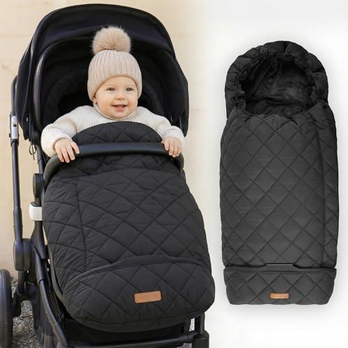 Warm and Cozy Winter Stroller Cover for Baby - Waterproof Bunting Bag with Soft Fleece Lining and Universal Fit for Strollers - Protective Footmuff Blanket for Ultimate Comfort in Wind, Rain & Snow