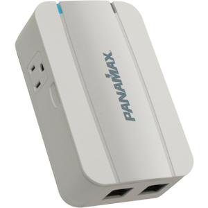 Panamax 2-Outlet Wall-Mounted Surge Protector with Telephone/LAN Protection