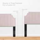 Modway Alyona Channel Tufted Performance Velvet Full/Queen Headboard in Pink