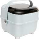 Baby Bottle Organizer for Storage, Large Capacity Baby Bottle Storage with Lid Cover Anti-Dust Protection and Cutlery Storage Drying Rack Bottle Organizer(Light Blue)