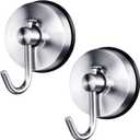 Yohom Suction Cup Hooks for Shower Stainless Steel Heavy Duty Kitchen Towel Hook Utensils Hanger Bathroom Shower Towel Holder for Loofah Storage Rack Wall Decor Wreath Hanging Hook 2Pcs Brushed Finish