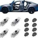 Never Fade LED Car Door Light Door Light Logo Welcome Logo Lights Accessories Compatiblewith1/3/4/5/6/7/x1/x2/x3/x4/x5/x6/x7/M/328i/28i/530i/528i/e92(4PCS)