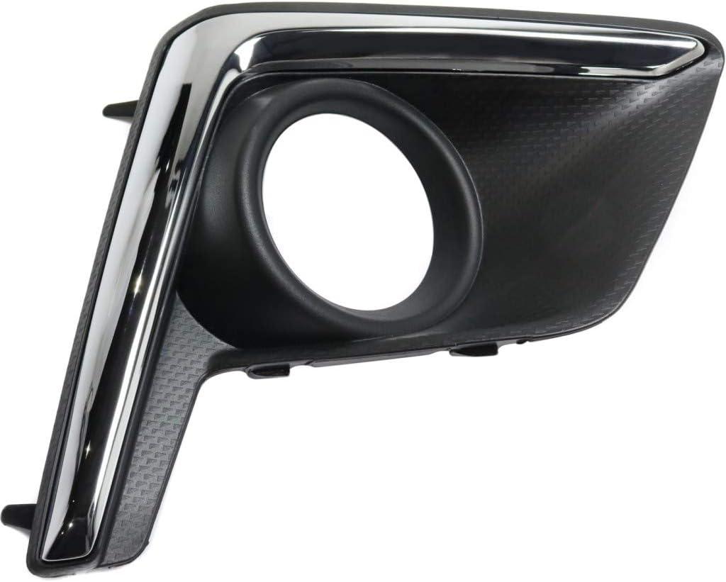 For Subaru Crosstrek Fog Light Cover 2016 2017 Driver Side | Textured Black | w/Chrome Trim | DOT/SAE Compliance | SU1038112 | 57731FJ430
