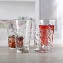Circleware Cosmo Huge 16-Piece Glassware Set of Highball Tumbler Drinking Glasses and Whiskey Cups for Water, Beer, Juice, Ice Tea Beverages, 8-15.75 oz & 8-12.5 oz, Parade