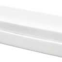 Ceramics Olive Plate Cheeses Plate, Olive Cookies Tray - Large, Chip Resistant, White Porcelain Olive Canoe, Dishwasher Safe, For Snacks, Appetizers 14 Inch (14 Inch Set of 2, White Single handle)
