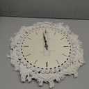 Wall Mounted Silent Clock Wall Hanging Non-Ticking Quartz Clock Home Ornament for Living Room Studio School (Round Roman)