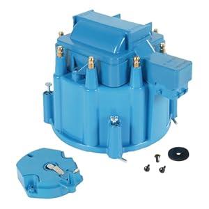 HEI Distributor Cap and Rotor Replacement For K549 SBC 283 305 307 327 350 400 BBC 454 396 427 Blue Male Large Distributor Cap Rotor Kit