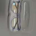 Madison Avenue Blue Light Blocking Glasses Anti Eyestrain UV Glare Blue Light Glasses for Women TV Phone Computer Gaming Eyeglasses (Clear Blue)