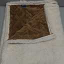 Bedsure Sherpa Fleece Throw Blanket for Couch - Soft Fluffy & Cozy Cable Jacquard Tufted Throw Blankets for Women Gift, Thick Warm Blanket for Winter and All Seasons, Beige and Brown