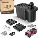 10L0L Golf Ball Washer, Golf Club and Ball Cleaner for EZGO Yamaha Club Car  (Black)