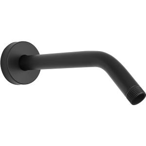 Shower Arm with Flange and Teflon Tape, Wall Mounted Shower Pipe 304 Stainless Steel Extension Arm for Fixed Shower Head & Handheld (6 Inch, Matte Black)