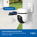 Tapo 1080P Outdoor Wired Pan/Tilt Security Wi-Fi Camera, 360 View, Motion Tracking, Works with Alexa & Google Home, Night Vision, Free AI Detection, Cloud & SD Card Storage(up to 512GB), Tapo C500