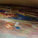 Mediterranean Canvas Wall Art - Italy Wall Art - Italian & Paris Cafe Artwork Oil Paintings Seaside Seascape Picture for Living Room Wall Decor 45"x30"