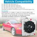 4 Row Aluminum Radiator + Shroud + Fan For 92-00 93 94 95 96 97 98 99 Honda Civic EJ EK EG DEL D15 D16