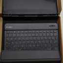EVEO iPad Case with Keyboard 10.2'' - iPad 9th Generation Case with Keyboard (2021) - for iPad Case 9th Generation/8th Gen/7th, Built-in Pencil Holder-Black