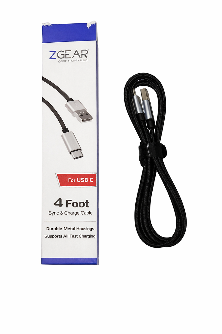 Zgear 4 Braided Type C Charge &Sync